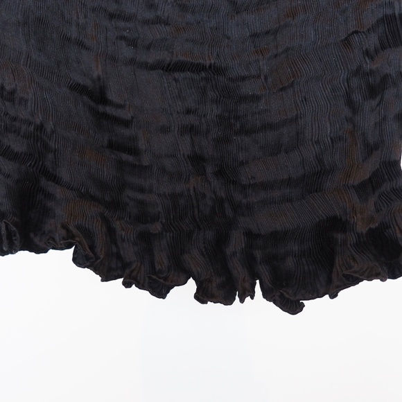 Venetia Studium for Mariano Fortuny Black Satin Plissé Dress 1980s - Picture 5 of 7